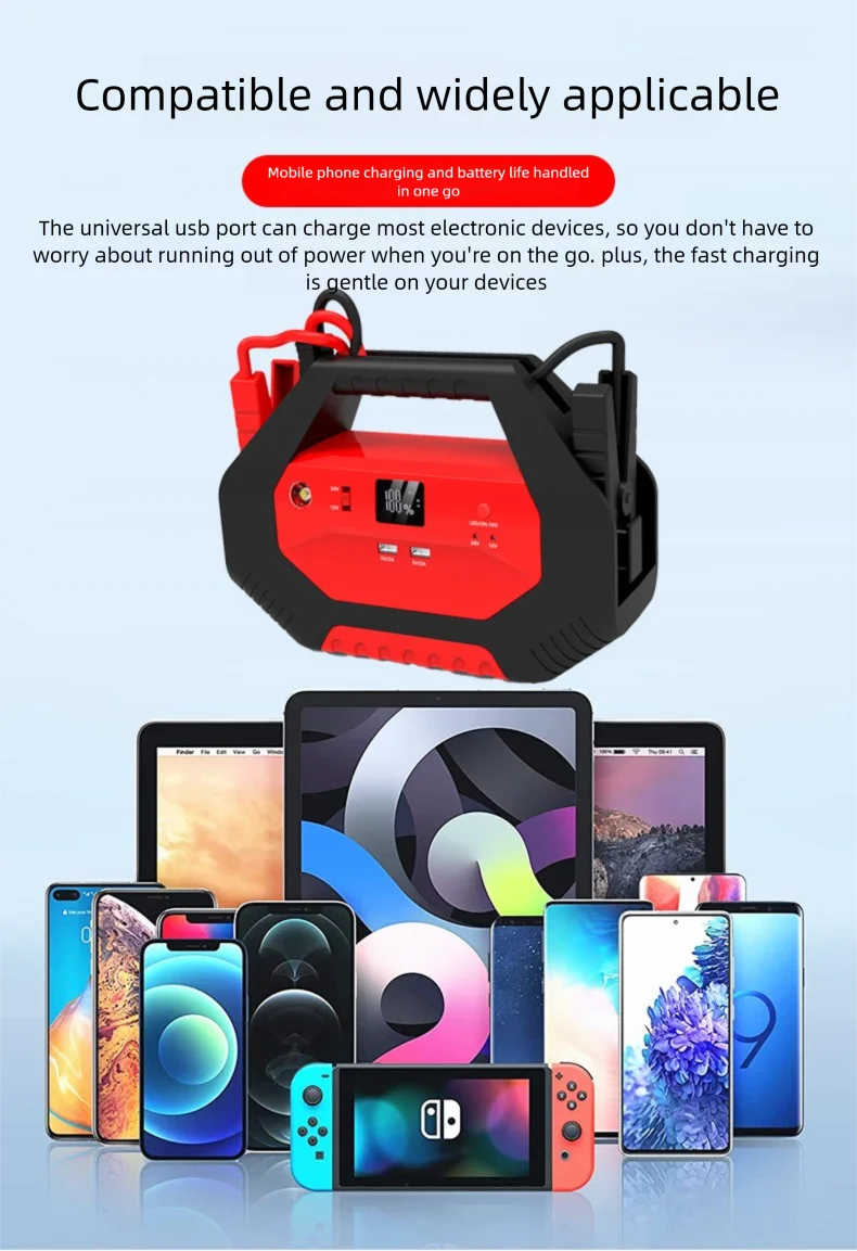 เครื่องช่วยสตาร์ทรถยนต์ขนาด 42 - Car Jump Starter 12V 24V Truck บทวิจารณ์และราคา