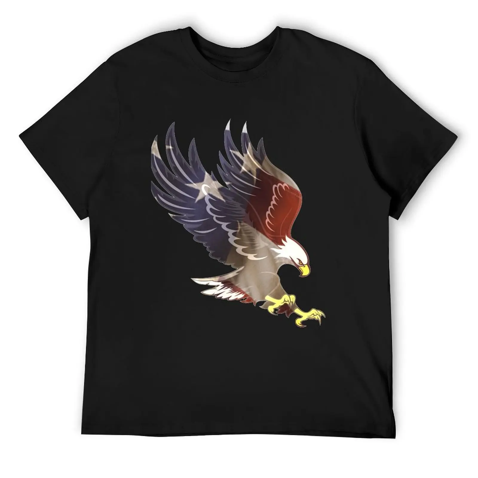 American flag eagle pink T-Shirt plus size clothes vintage mens graphic t-shirts big and tall