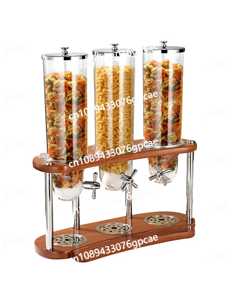 Double Head Oat Dispenser, Cereal Dispenser, Grain Dispenser, Grain Storage Tank, Buffet Cereal Machine