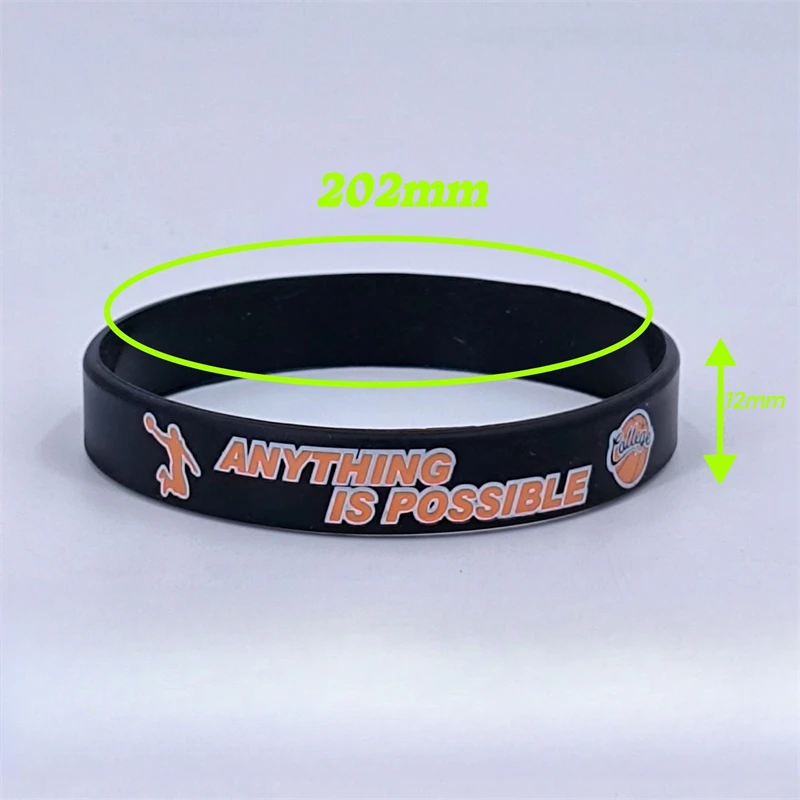 Basketball Motivational Silicone Wristband, Favor By Kids and Teenagers Basketball Party Basketball Bracelets Jewelry Sports Gif