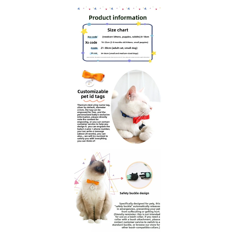 Collar con campana para perros y gatos – Ajustable y moderno - imagen 3