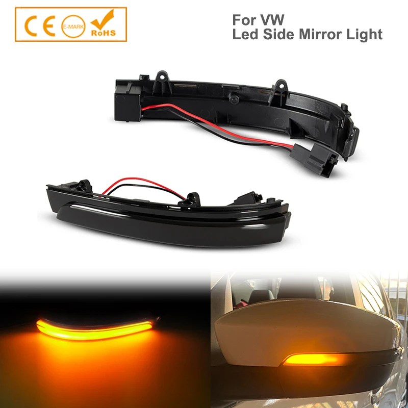 

For Volkswagen UP! GOL G6 G7 FOX Polo Golf4.5 Vento Saveiro Voyage Passat LED Rearview Mirror Indicator Blinker Repeater Lights