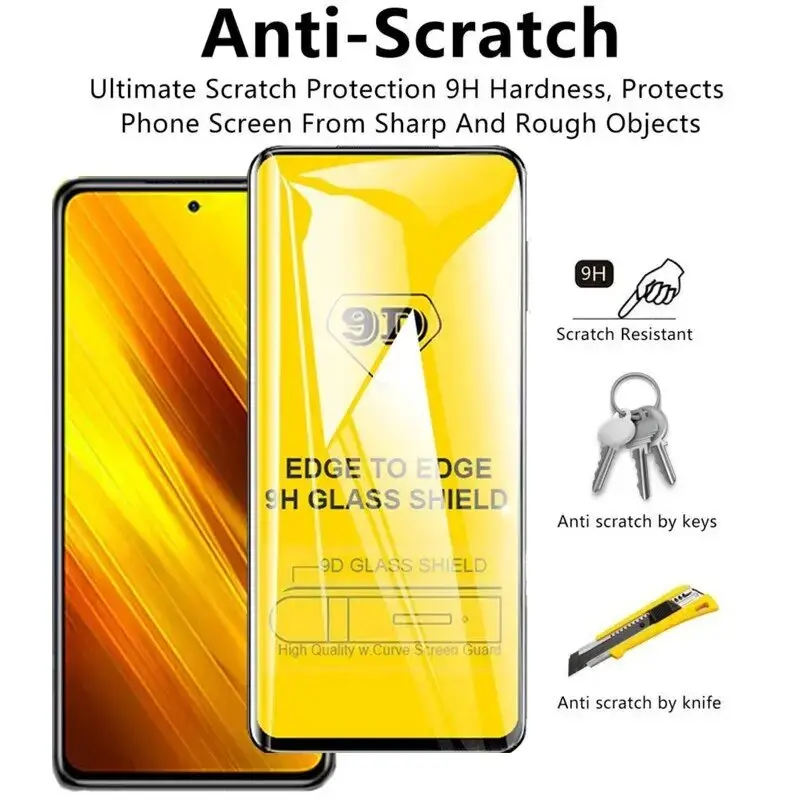 9D Tempered Glass for Xiaomi 14 13 13T 12T 11T Pro Screen Protector for Redmi Note 13 12 11 10 9 8 Pro 13C 12C 12S 11S 10S 9S