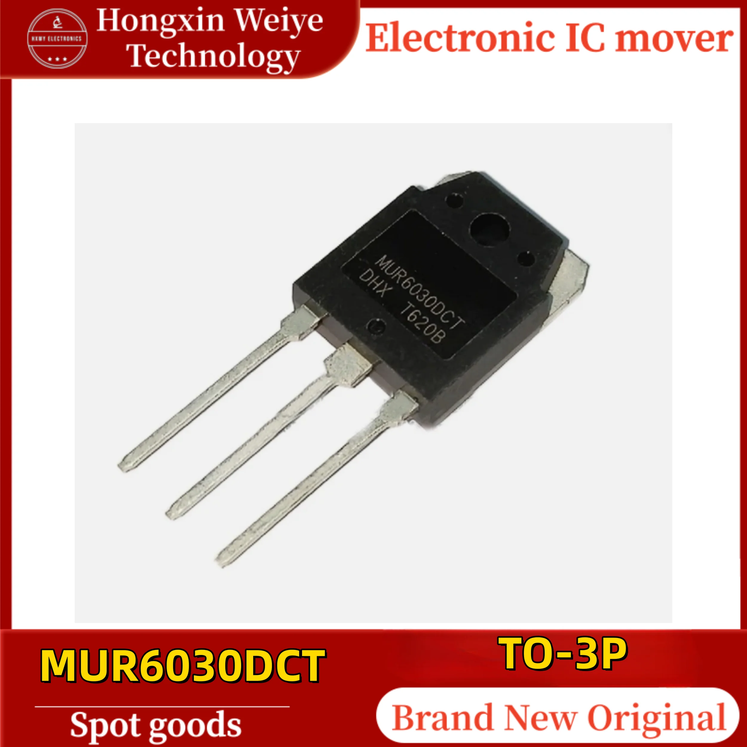 

(20/50 pieces) MUR6030DCT TO-3P MUR6030 60A 300V Fast Recovery Diode for Welding Machine 100% Original In Stock Fast Shipping