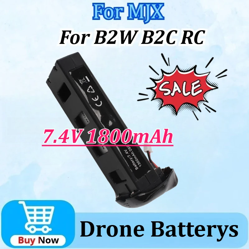 

7.4V 1800mAh 25C Li-po Battery for MJX B2C RC B2W Quadcopter Drone Spare Parts Remote Controlled Aircraft Battery Newly upgraded