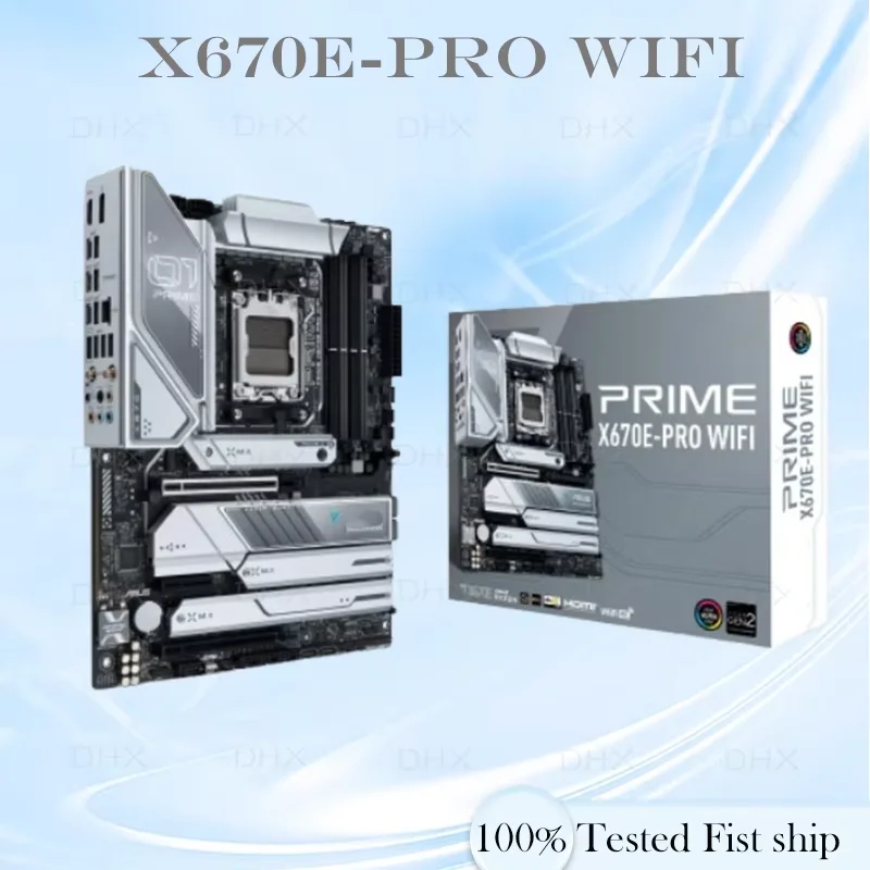 For ASUS PRIME X670E-PRO WIFI Motherboard 192GB HDMI PCI-E5.0 M.2 Socket AM5 DDR5 ATX X670 Mainboard 100% Tested Fully Work DH