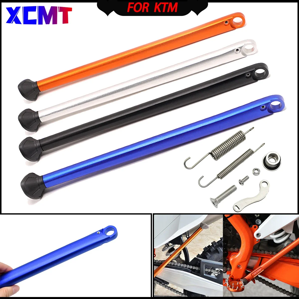 

For KTM and Husqvarna Parking Side Stand Kickstand With Spring Kit EXC EXCF XC XCW XCF XCFW 150-450 500 530 TE FE FX125-501