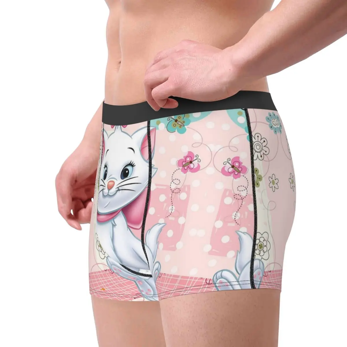 Custom Movie Marie Cat Boxer Shorts For Homme 3D Print Funny Kitten Film Underwear Panties Briefs Breathable Underpants