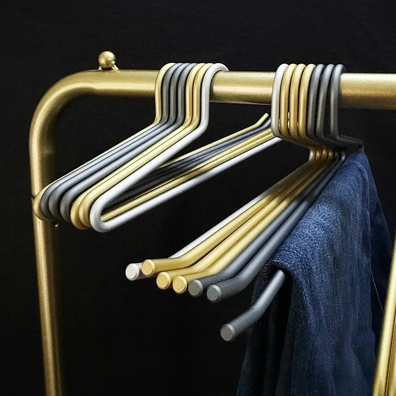 

Z-shaped Goose Pant Hanger, Heavy Duty Thick Aluminum Alloy Trouser Rack,Luxury Home Closet Storage Solution for Jeans Trousers