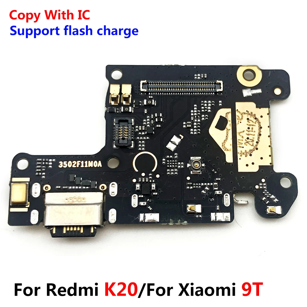 

5PCS Lots USB Charging Port Dock Connector Board Flex Cable For Xiaomi Mi 9T Pro Redmi K20 Pro With Mic Microphone Replacement