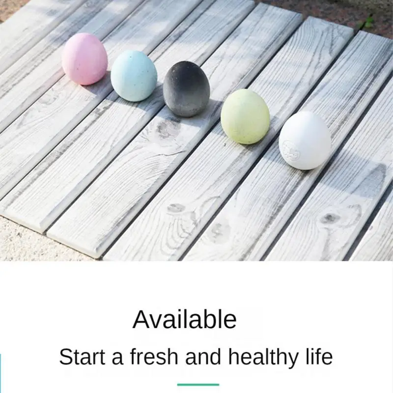 Deodorized Eggs Egg-shaped No Drilling Adsorb Peculiar Smell Keep Fresh Porous Frosted Surface Kitchen Tools Egg Air Purifier