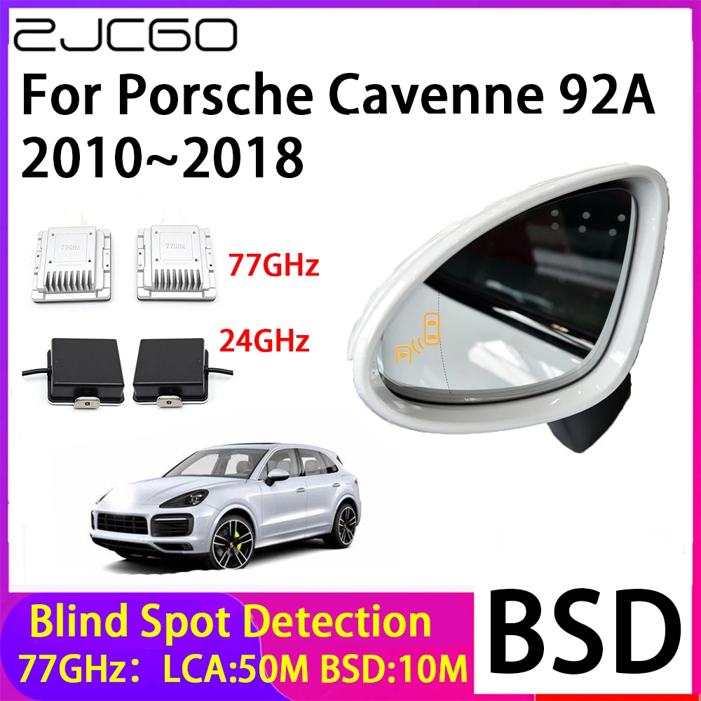 ZJCGO-Car Blind Spot Detection System, Espelho BSD, Radar traseiro, Porsche Cayenne 92A, 2010 ~ 2018