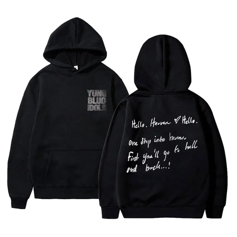 

Rocker Yungblud IDOLS Album Tour Double Sided Print Hoodie Men Women Fashion Hip Hop Rock Sweatshirt Men's Vintage Streetwear