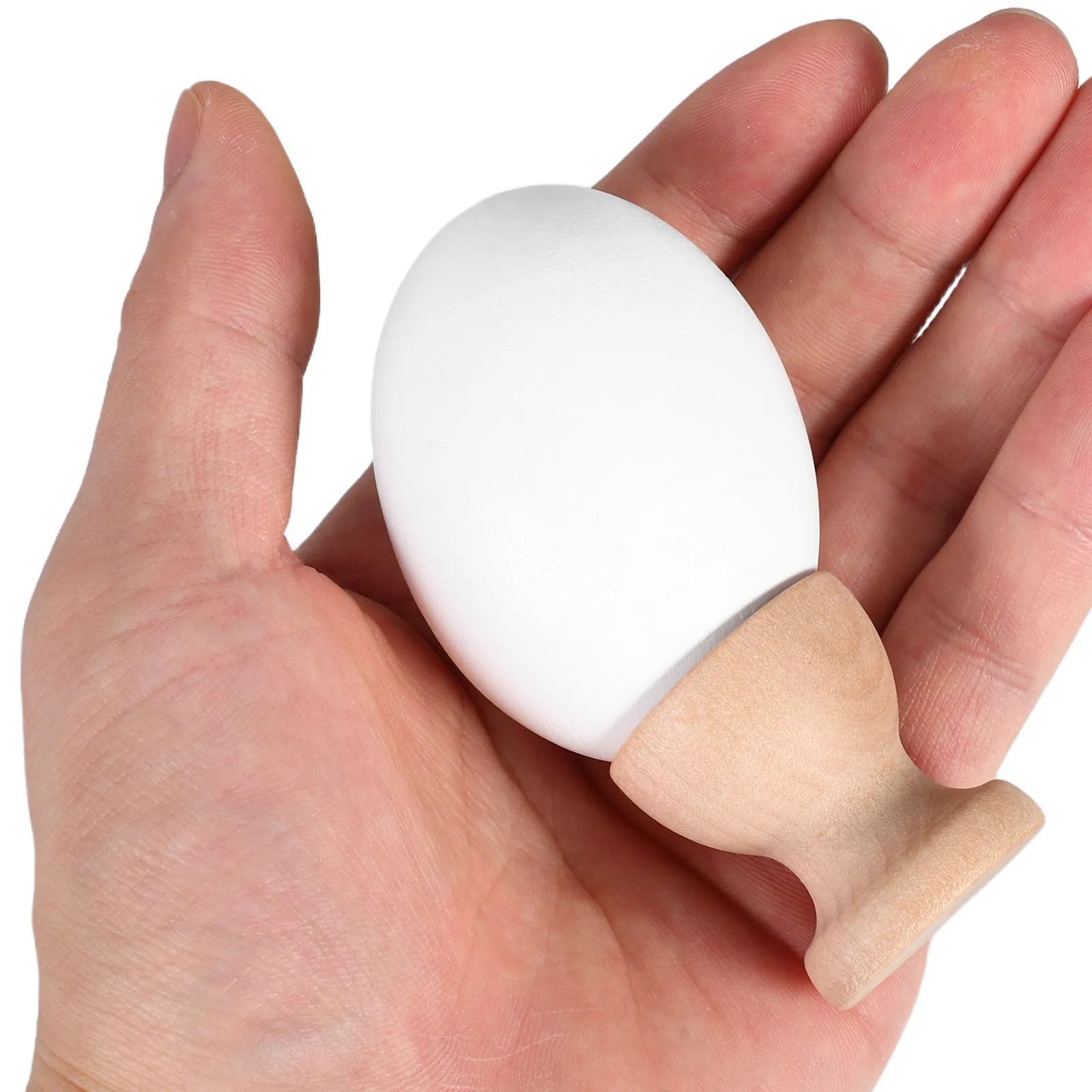 

Набор из 1 шт. деревянных подставок в форме яйца для укладки волос из полимерной глины, вспомогательный держатель для аксессуаров для волос своими руками, устойчивый