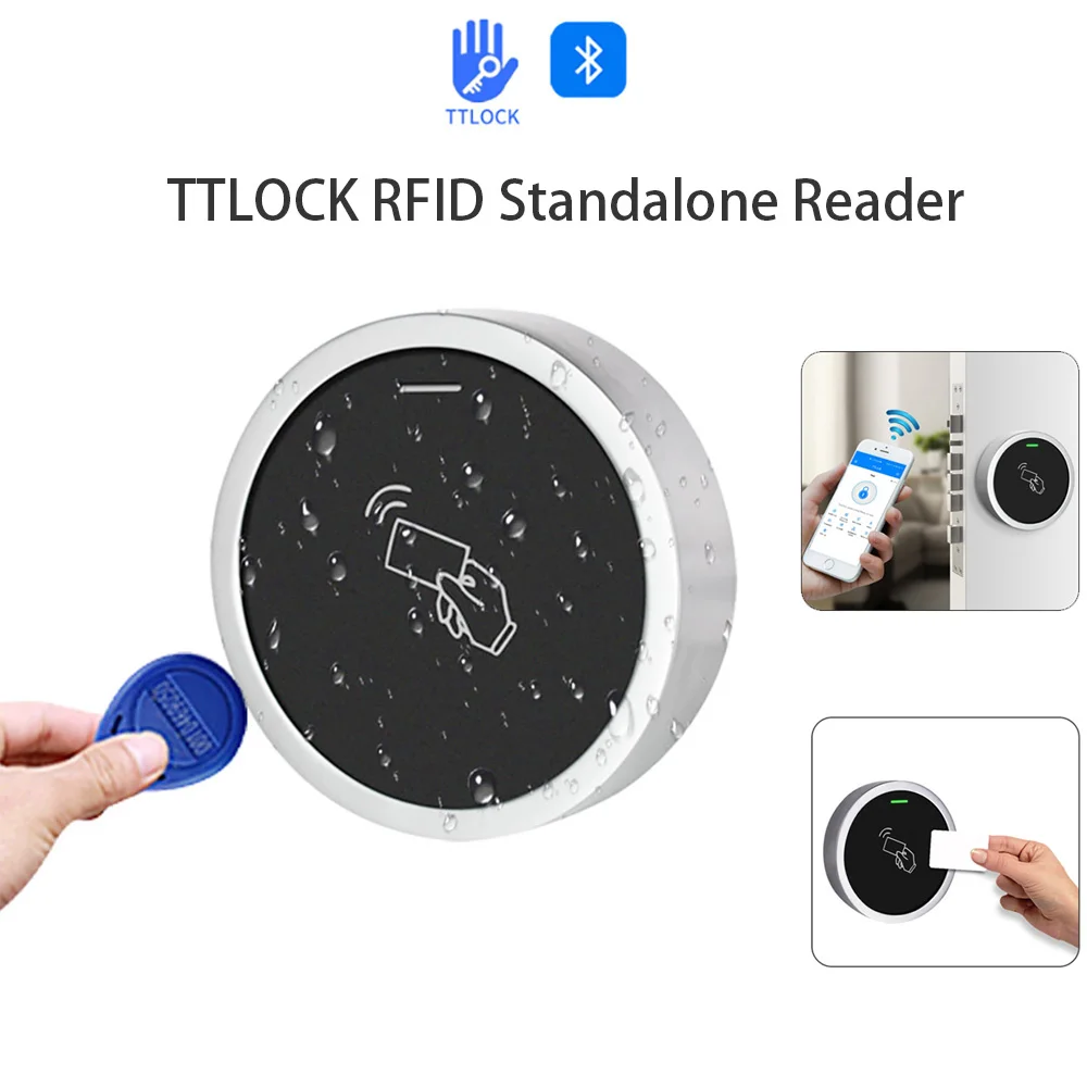 Mini TTLock Waterproof Bluetooth Smart Access Controller NFC RFID 13.56MHz Card Door Opener Panel for Door Lock System S7-TTLOCK