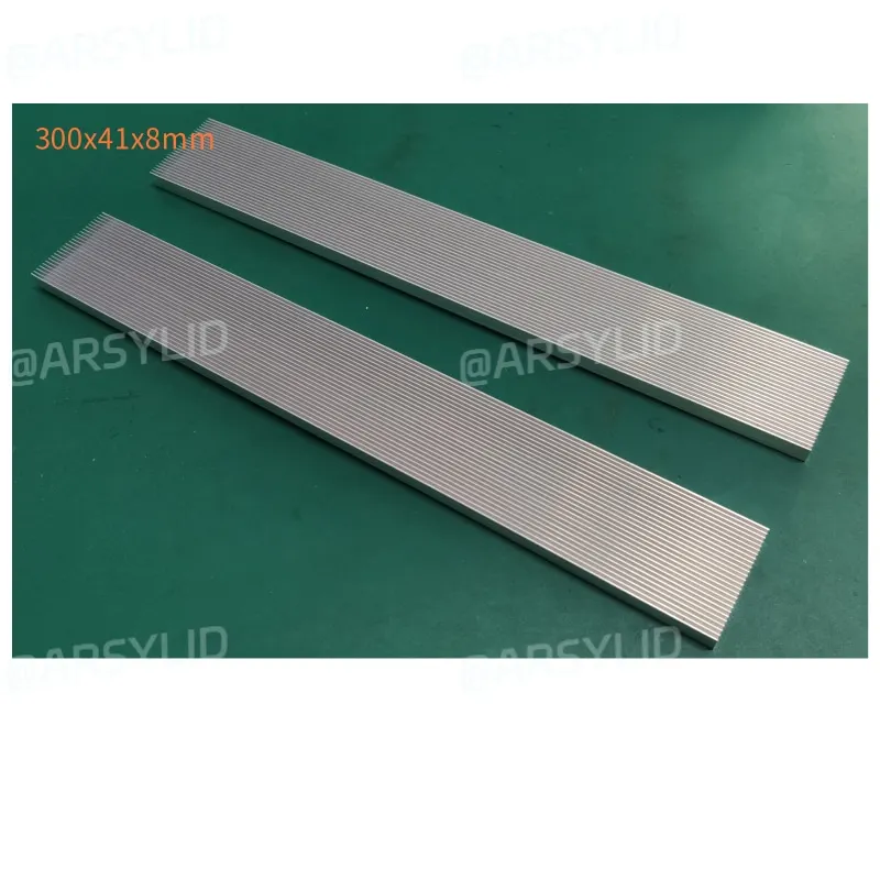 2pcs/lot 300mm 100mm 100x41x8mm Aluminum heatsinks electronic radiator cooling the aluminum block