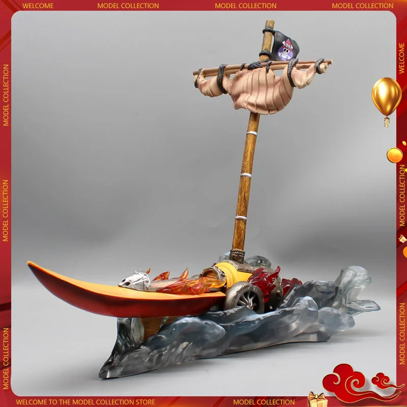 

One Piece Jacksdo Ship Ace Jk Wcf Set Up Gk Luminous Hand-made Statue Cartoon Model Tomato Peripheral Ornaments Children's Gift