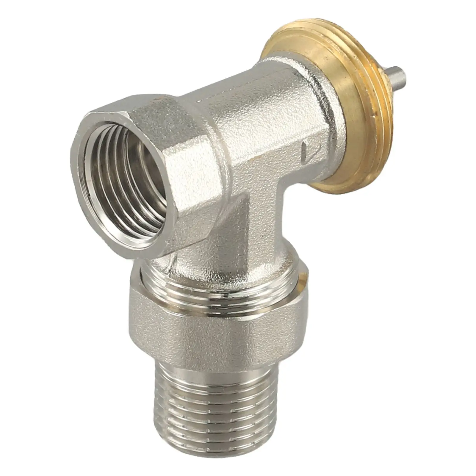 DN15 Thermostatic Valve Brass Angle Thermostatic Valve Brass Construction M30x1.5mm Thread For Energy-efficient Heating