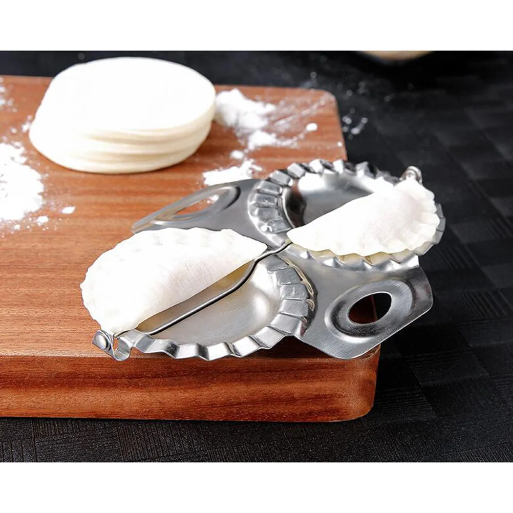 Stainless Steel Dumpling Mold Premium Quality Crimped Edge Ensures Tight Dumpling Prep Easy Wash Dumplings Mold
