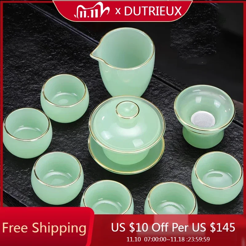 Luxury Ceramic Tea Set Cup Matcha Whisk Bowl Chinese Ceremony Tea Set Infuser Drinkware Outdoor Te Matcha Kit Home Products