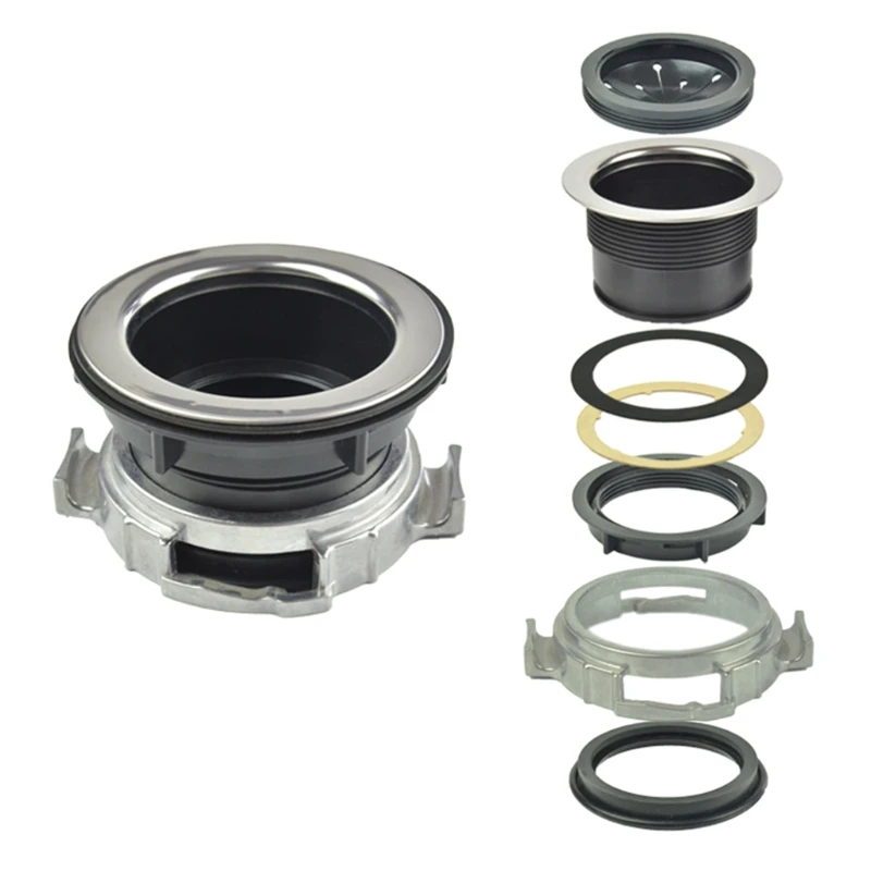 808F 1 PCS Stainless Steel Kitchen Sink Flange Set, Large Wide Rim 4.43\