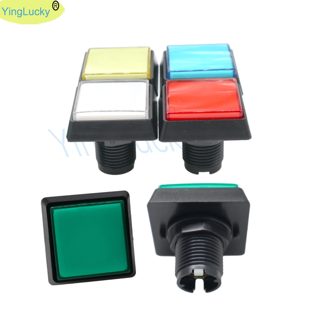 Square Lamp Switch Button Video-Game-Player Led-Light Arcade Square 51 * 51MM Promotion Hot-Selling