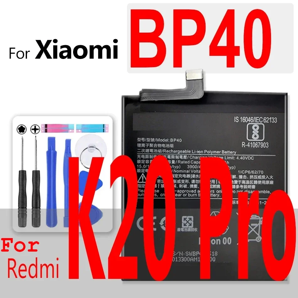 BN30 Battery For Xiaomi Redmi 3 3S 3X 4 4X 4A 5 5C 5S 5X 6 6X 7 8 Explorer 9 9T A2 A3 K20 Plus Pro Prime Lite SE BP40