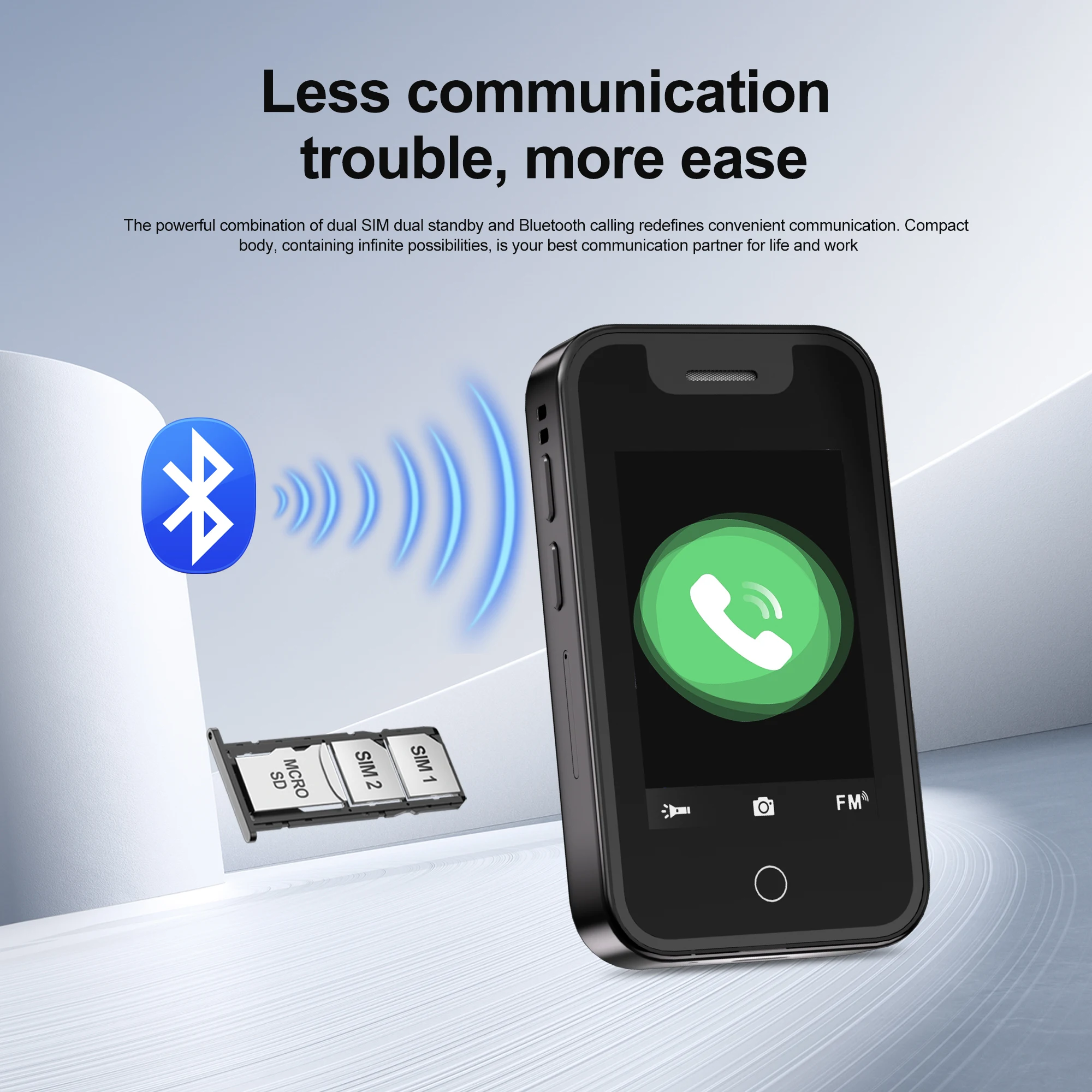 SERVO BM16 PRO Touch Screen Mini Mobile Phone Magic Voice Call Recording Flashlight Dual SIM Standby 2G Small Pocket Cellphones