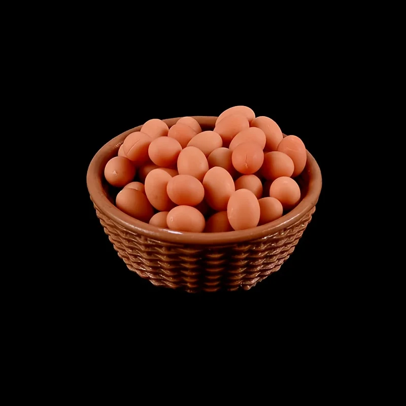 Miniature egg carton simulation decoration 1:12 dollhouse kitchen accessories shooting scene props, decorative ornaments