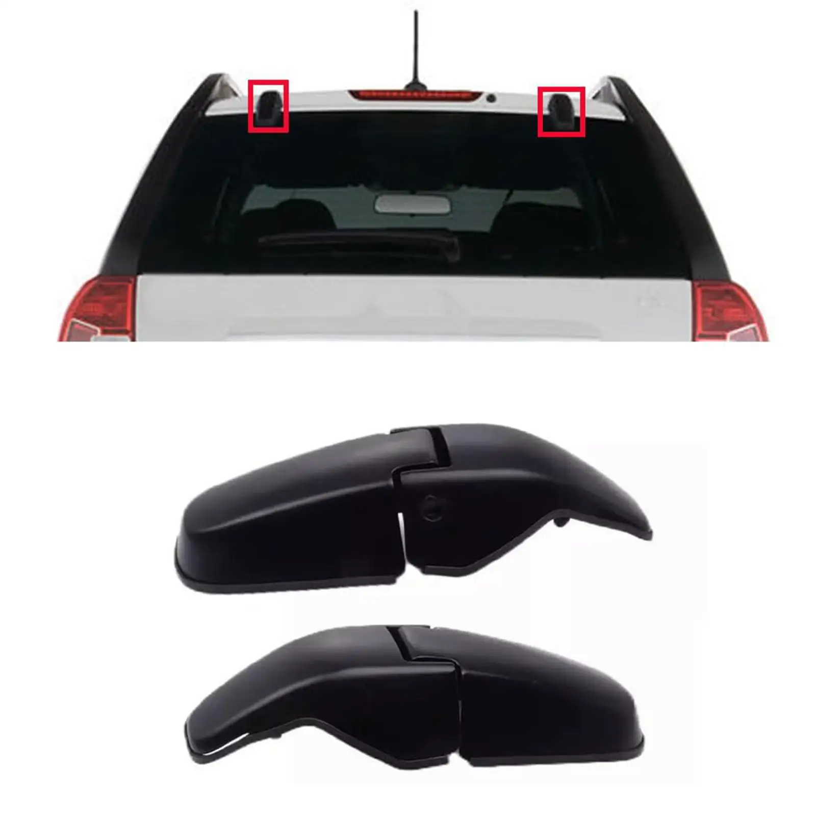 

1 Pair Car Rear Tailgate Window Hinges 87160-1F001 High Performance Replaces