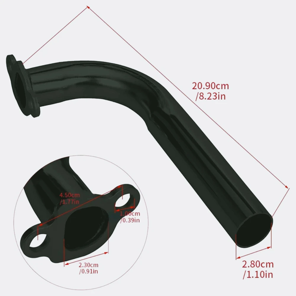 

Mini Kit tubo escape para motocicleta, Piezas motocicleta calle, Metal negro