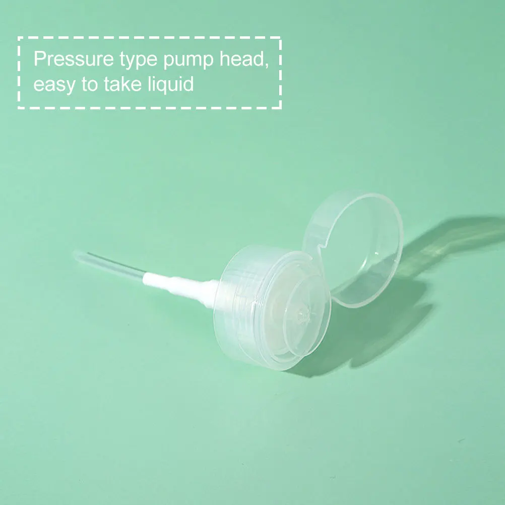 

6pcs Press Bottle 500Ml Makeup Remover Dispenser For Nail Polish Cleaner Cosmetics Empty Container Travel Sturdy Leakproof