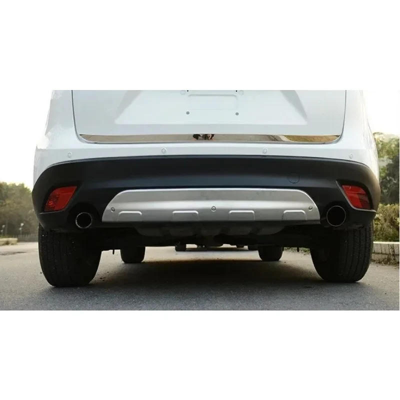 2pcs Stainless steel Front and Rear Bumper Skid Protector Plate cover for Mazda CX-5 CX5 2012 2013 2014 2015 2016 year