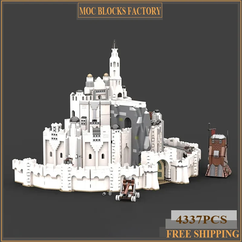 

Rings Movie YcMoc Building Blocks Magical The White City Model Technology Bricks DIY Medieval Times LOTR Castle Toys Gifts