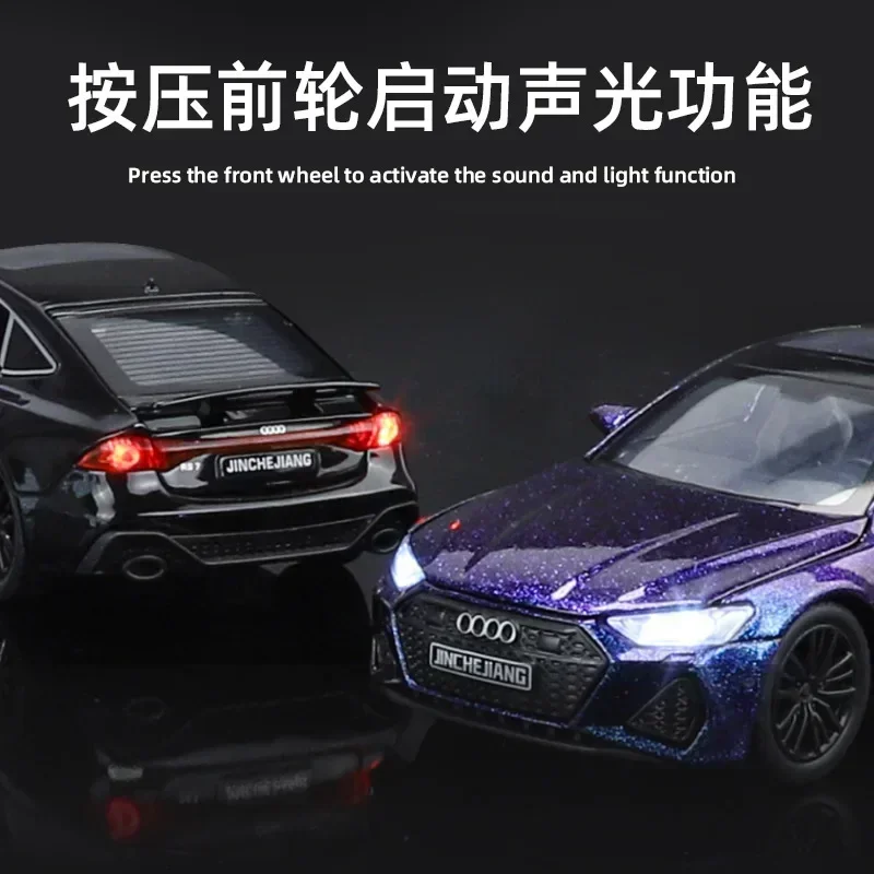 1:32 Audi RS7 Sportback Alloy Car Diecasts & Toy Vehicles Car Model Sound and light Pull back Car Toys For Kids Gifts A920