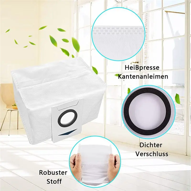 AA10RR Dust Bag for X1 Omni,Large Capacity Vacuum Cleaner Spare Parts with Dust Brush for Suction Station