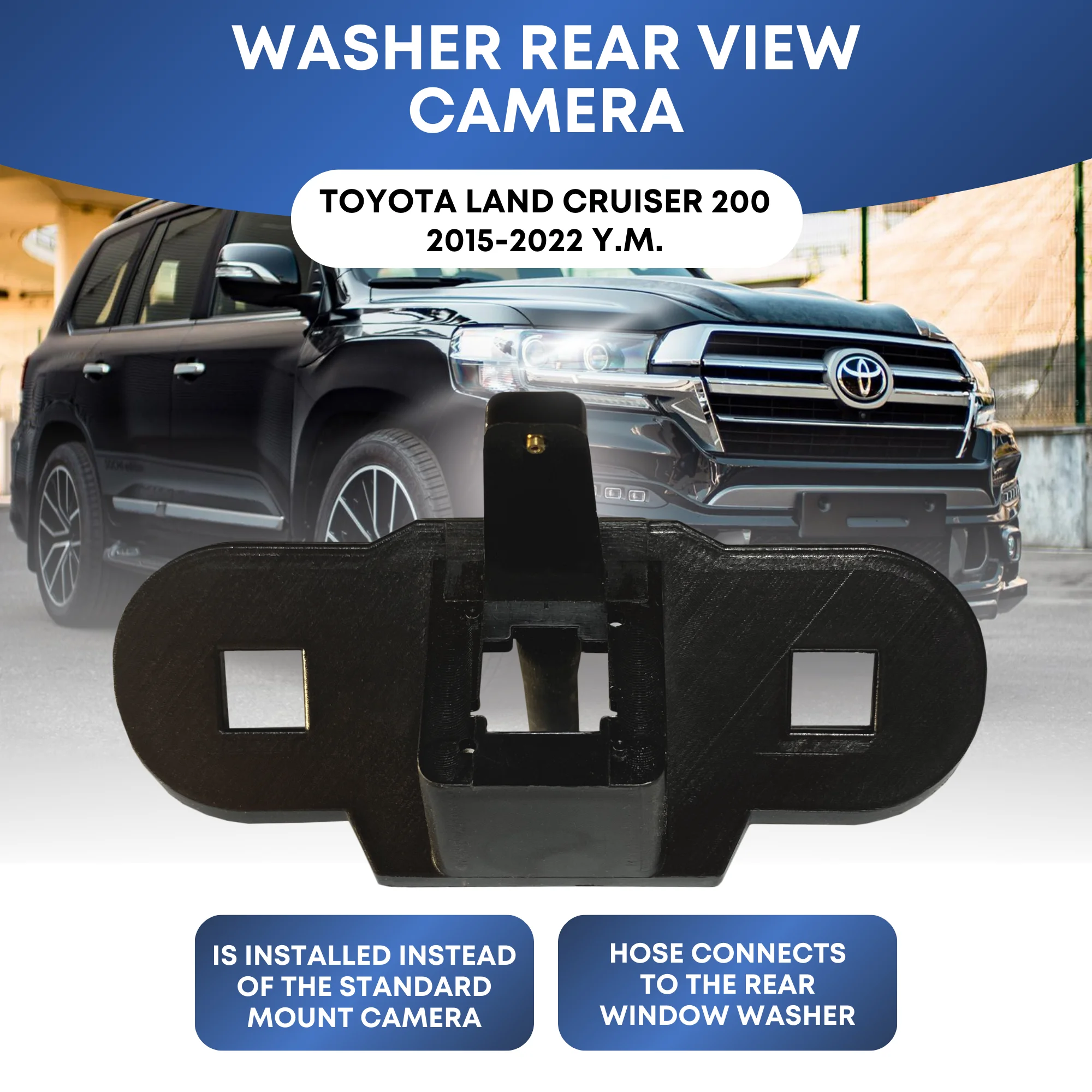 

For Original Toyota Land Cruiser LC200 2015-2022 Reverse Camera Rear View Reverse Backup Camera Washer automatically