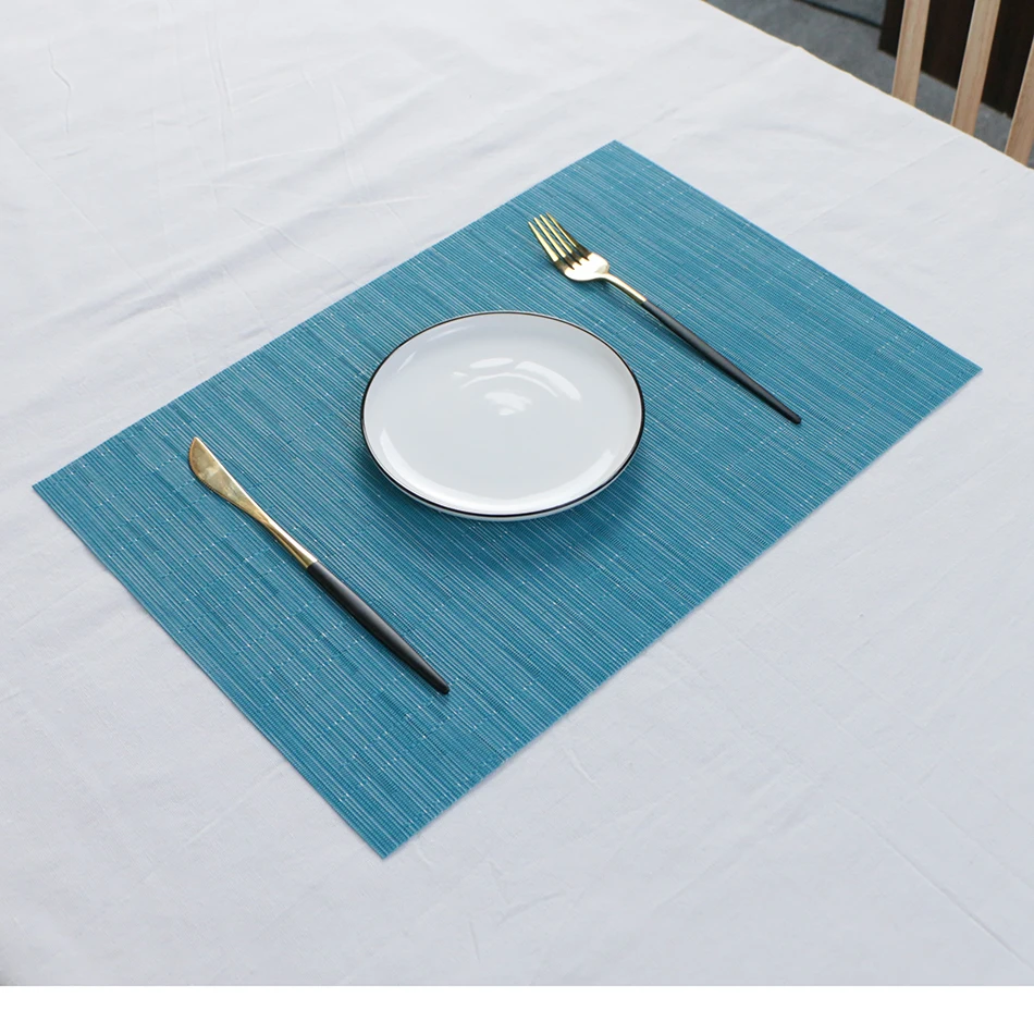 30X45cm Multifunctional Desk Protector Mat,Washable PVC Woven Placemats for Dining Table Decorate,Easy to Clean Placemats