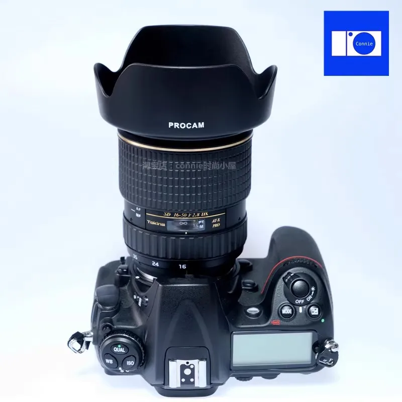 Compatibel met Tokina 16-50 mm zonnekapbevestiging 16,5-135 mm omgekeerde bajonetlens BH777 Pentax 16-50 mm F2.8