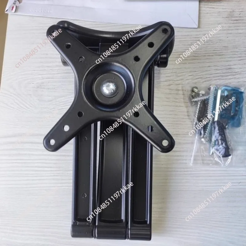 Aluminum Alloy Wall Mounted Foldable Bedside Table Extendable Rotating DIY Shelf for Small Spaces
