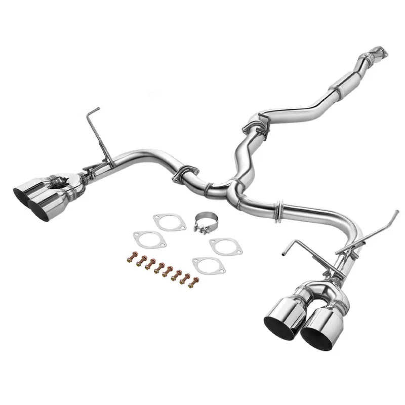 

Выхлопная система Catback с сожженным наконечником в стиле N1 для Subaru WRX/STI 2015-2022 годов 4-дюймовый четырехдюймовый наконечник глушителя