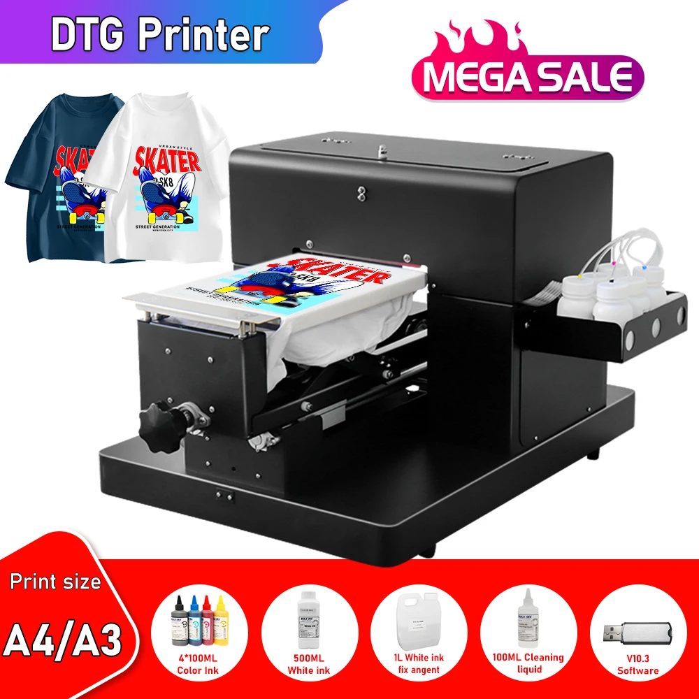 For Epson L805 dtg printer A4 A4 dtg impresora Multicolor A3 A4 Flatbed Printer For dark and light t shirt printing machine