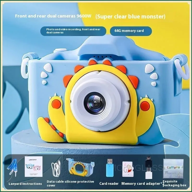 HD Touchscreen Dual Camera Digital Cartoon Camera for Children DSLR Design Gift for Boys Girls Birthday Christmas Use