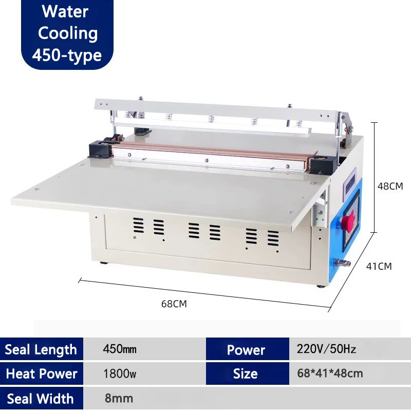 

Electric Heat Sealing Machine Automatic Commercial Plastic film/Aluminum foil bag/Heat shrink film Cutting and Sealing machine