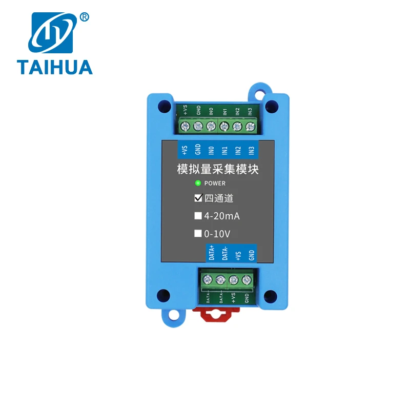 아날로그 데이터 수집 모듈 0-10V 4-20mA 입력 RS485 출력 Modbus RTU 프로토콜 산업 자동화 제어용