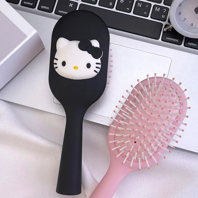 Sanrio Cartoon Stereo Air Cushion Comb Hello Kitty Cartoon Airbag Comb Cute Kitty Cat Portable Mini Combs for Women Accessories