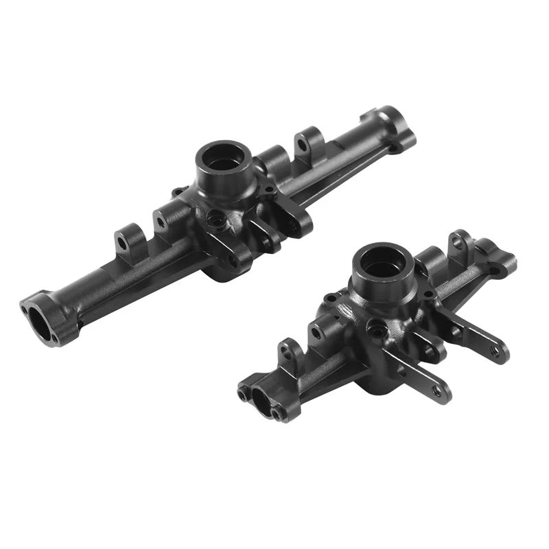 

A45F-2Pcs Metal Front And Rear Axle Housing For Traxxas TRX4M TRX-4M 1/18 RC Crawler Car Upgrade Parts