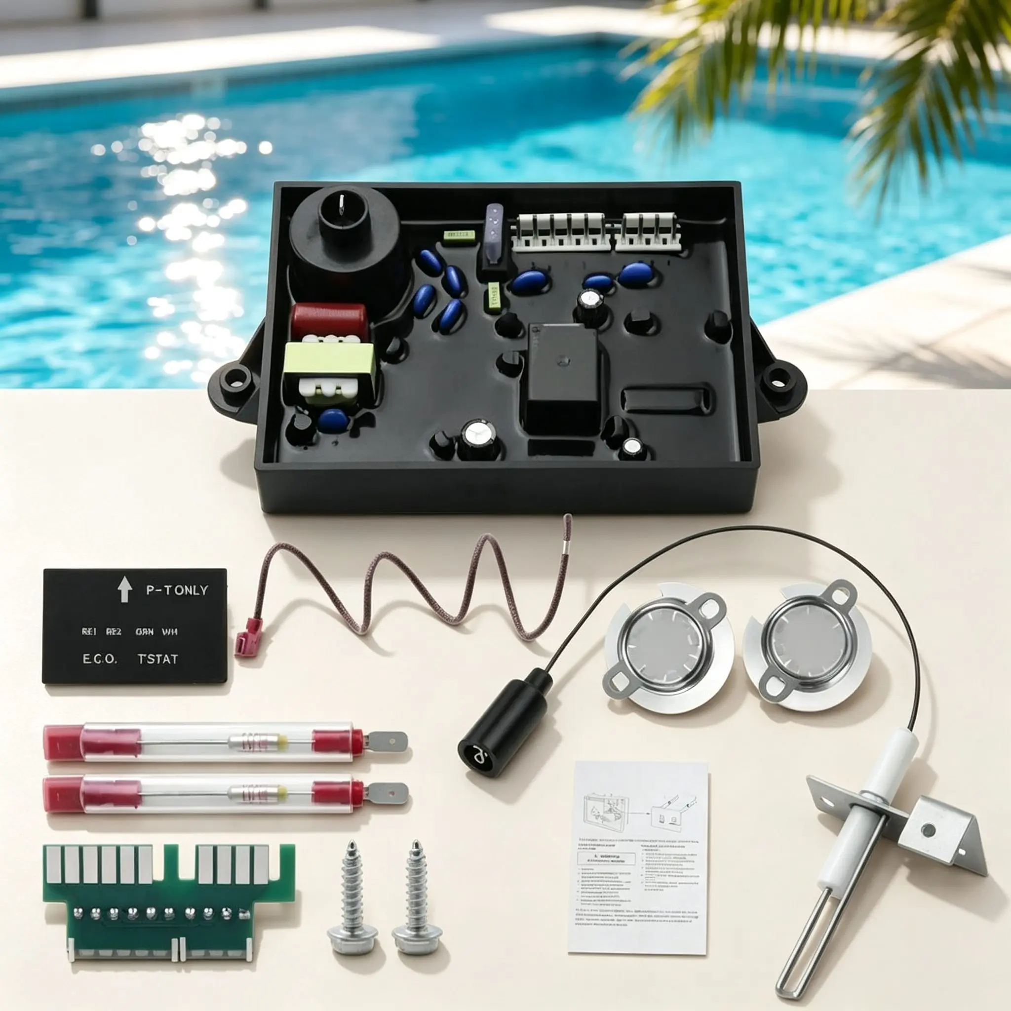Repair Kit for Atwood for rv Water Heaters 3 in 1 Set Control Board Thermostat Ignition Electrode All OEM Replacements