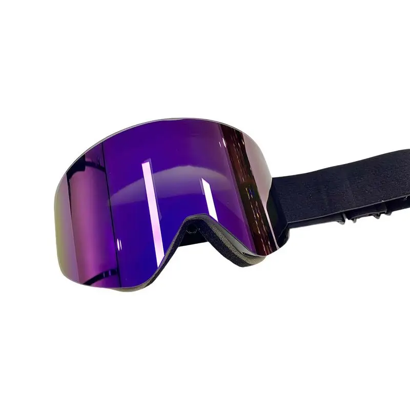 Men's and women's magnetic ski goggles, anti-fog   protective eyewear set