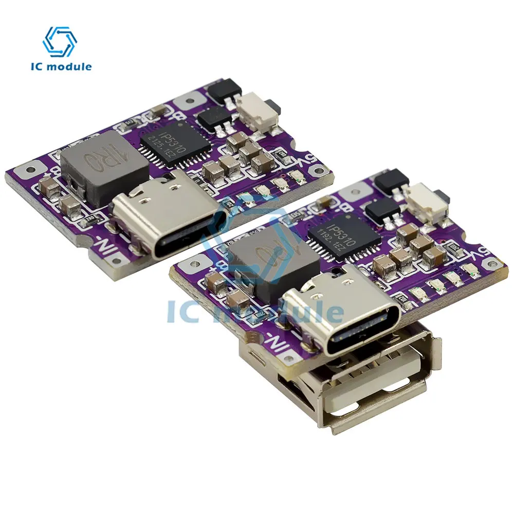 Dual Protection Type-c Charging and Discharging Integrated Module Charging Bank Main Board 3A Can Charge Mobile Phone 5V To 4.2V